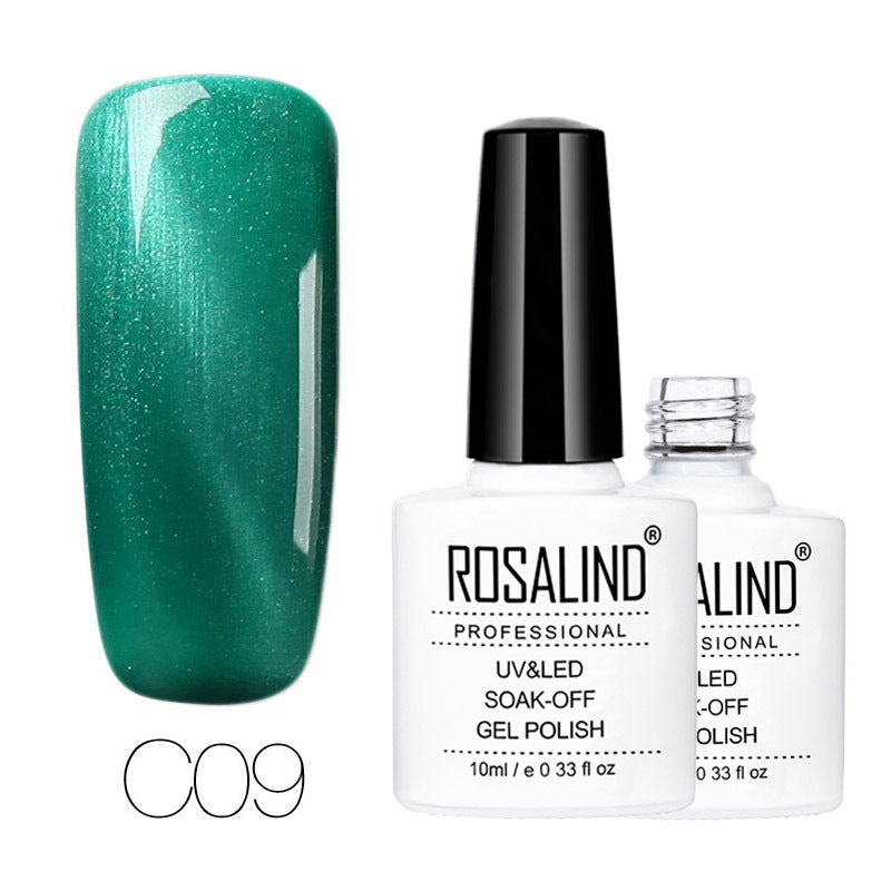 Vernis Semi-Permanent Cat Eye Vert Jade - vernis cat eyes magnétique Nolivia