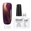 Vernis Semi-Permanent Cat Eye Prune - vernis cat eyes magnétique Nolivia