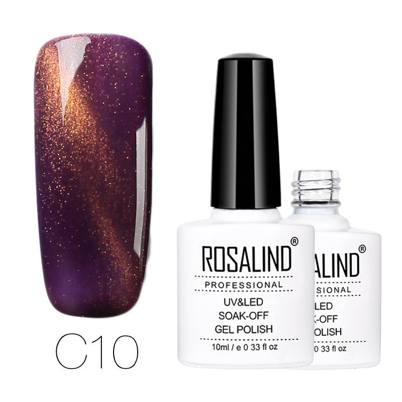 Vernis Semi-Permanent Cat Eye Prune - vernis cat eyes magnétique Nolivia