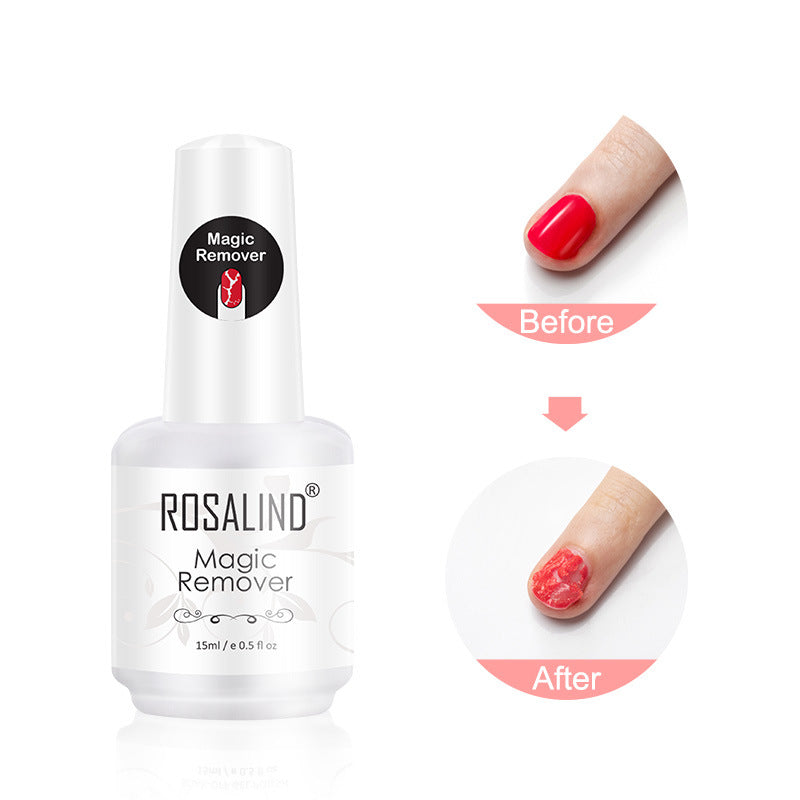 Dissolvant semi-permanent ROSALIND Magic Remover 15 ml