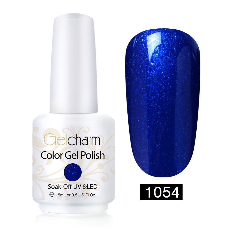 Vernis Semi-Permanent Bleu Roi Scintillant #1054 - vernis semi-permanent Nolivia