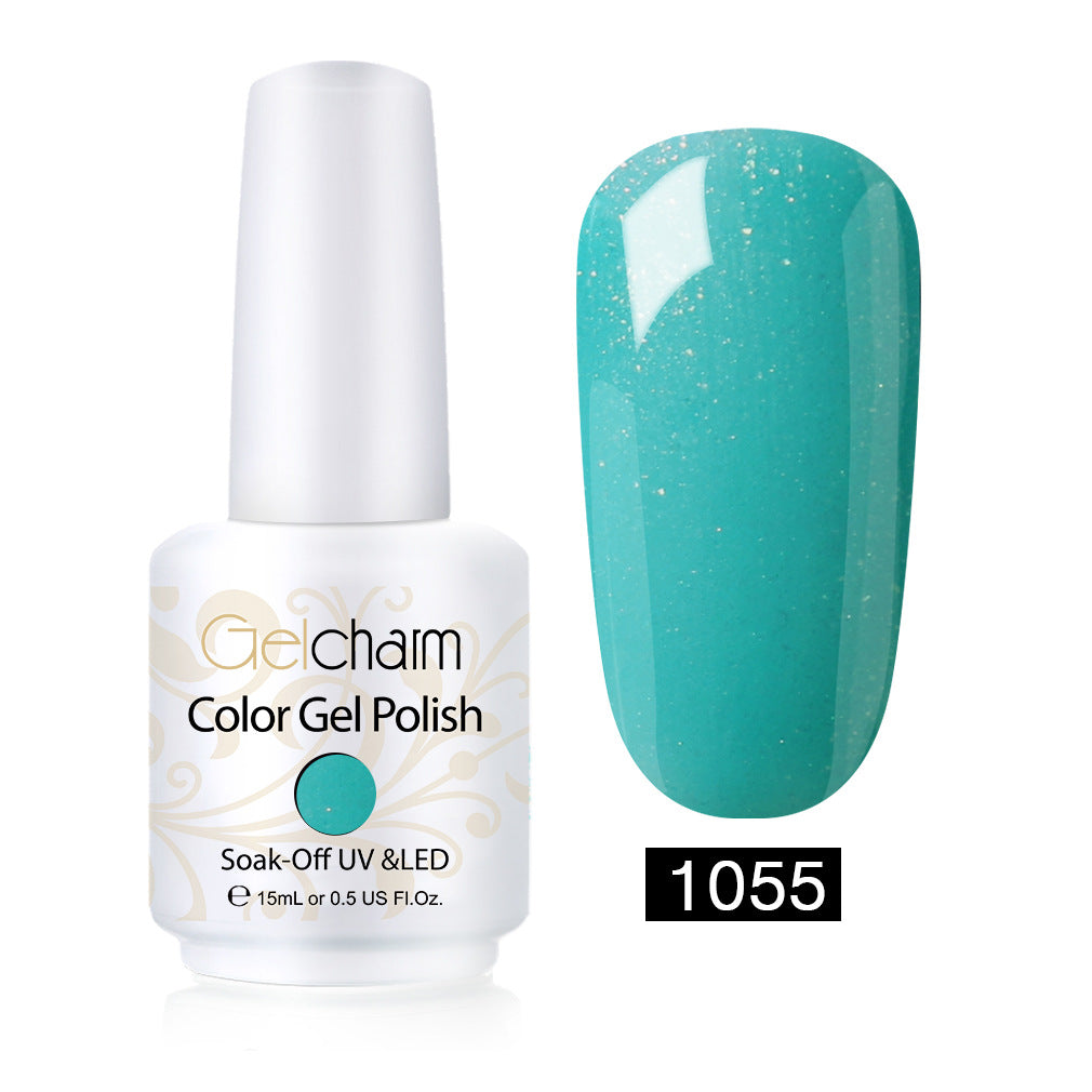 Vernis Semi-Permanent Turquoise Scintillant #1055 - vernis semi-permanent Nolivia