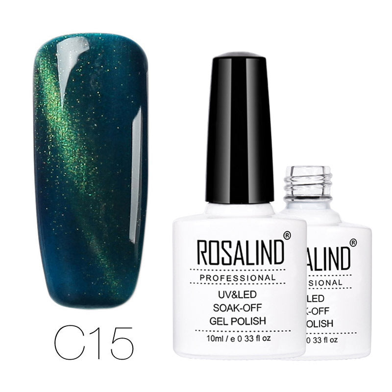 Vernis Semi-Permanent Cat Eye Bleu Canard - vernis cat eyes magnétique Nolivia