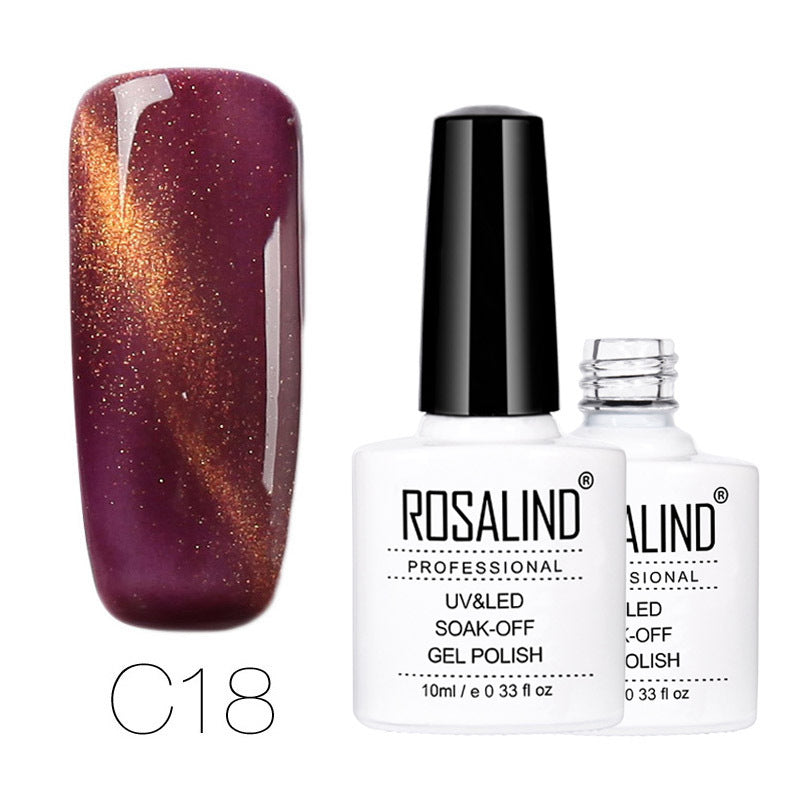 Vernis Semi-Permanent Cat Eye Aubergine - vernis cat eyes magnétique Nolivia
