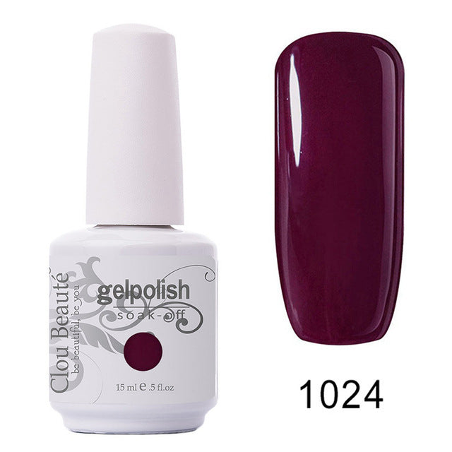 Vernis Semi-Permanent Bordeaux Profond #1024 - vernis semi-permanent Nolivia