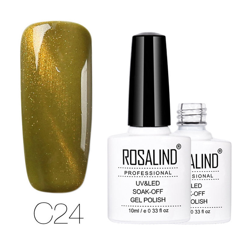 Vernis Semi-Permanent Cat Eye Vert Olive - vernis cat eyes magnétique Nolivia