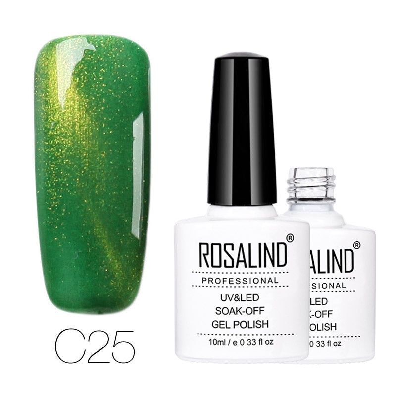 Vernis Semi-Permanent Cat Eye Vert Prairie - vernis cat eyes magnétique Nolivia