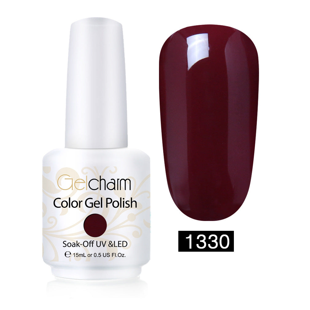 Vernis Semi-Permanent Bordeaux Sombre – GelCharm #1330 - vernis semi-permanent Nolivia