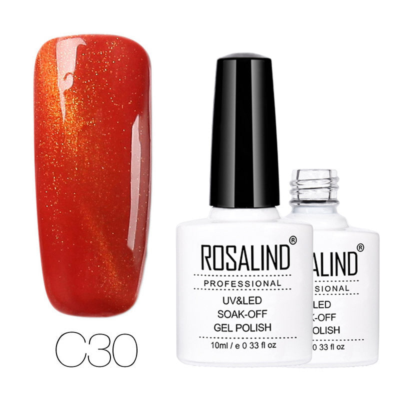 Vernis Semi-Permanent Cat Eye Orange Flamme - vernis cat eyes magnétique Nolivia