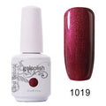 Vernis Semi-Permanent Rouge Bordeaux Scintillant #1019 - vernis semi-permanent Nolivia