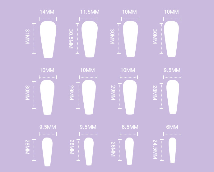 Faux Ongles Nuage Bleu & Effet Brillant - vue 2 - capsules faux ongles Nolivia