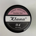 Gel UV Klana Builder Gel – Nude Pink #04 (60g) - gel UV ongles Nolivia