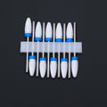 Set de 10 embouts céramique à cône et anneau bleu, grain moyen