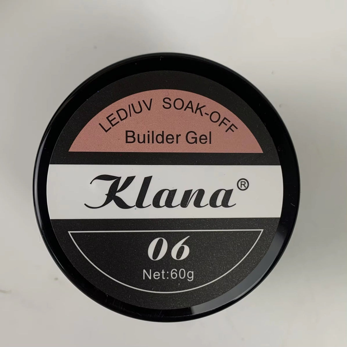 Gel UV Klana Builder Gel – Deep Nude #06 (60g) - gel UV ongles Nolivia