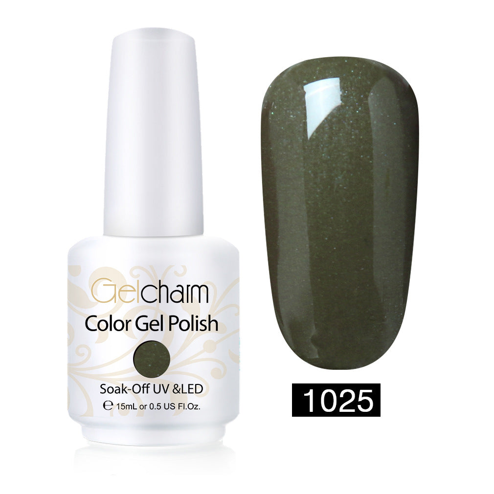 Vernis Semi-Permanent Vert Kaki Scintillant #1025 — Nolivia