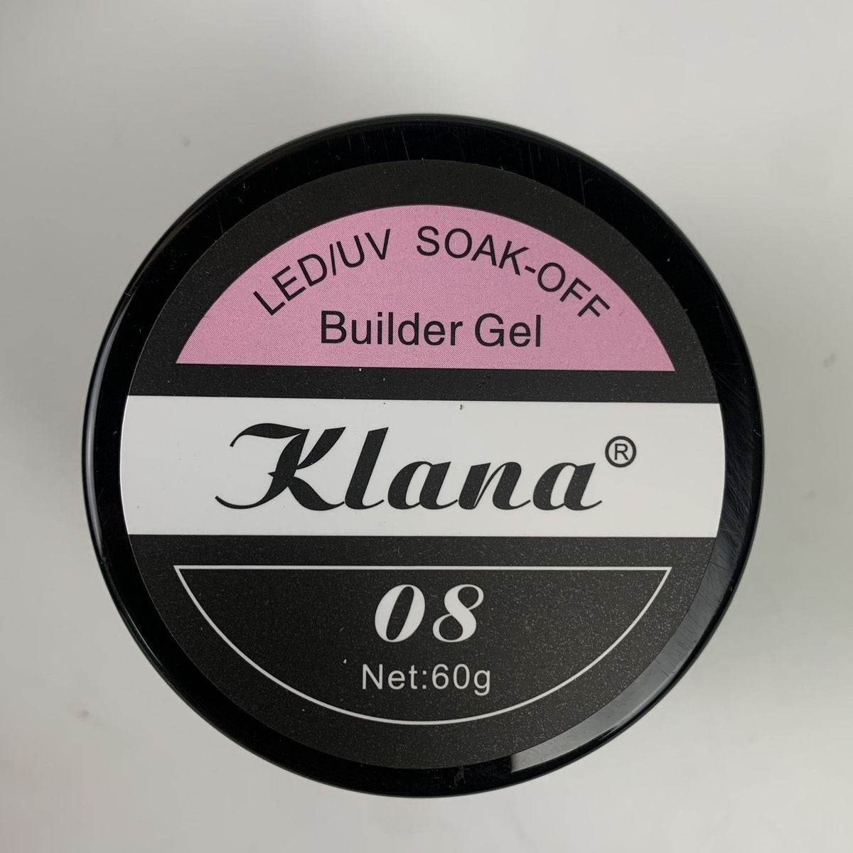 Gel UV Klana Builder Gel – Rose Bonbon #08 (60g) - gel UV ongles Nolivia