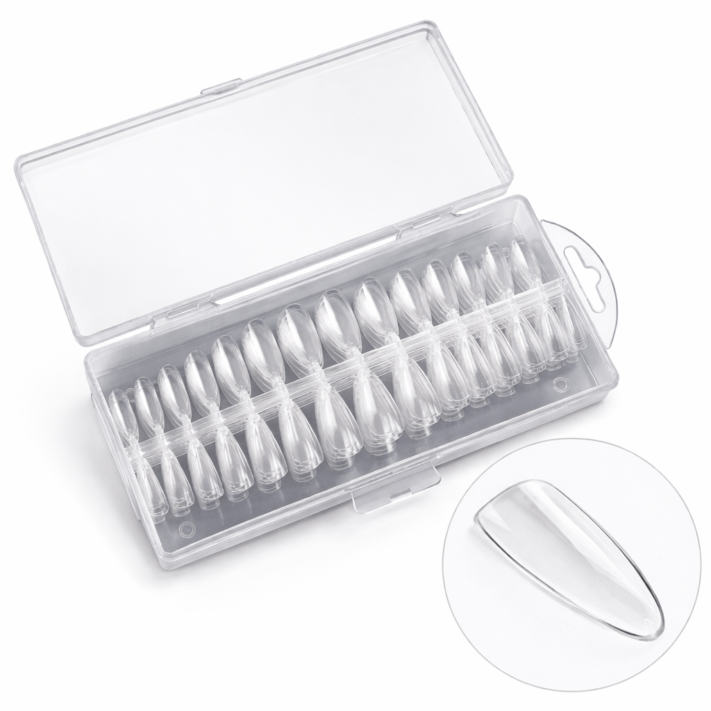 Capsules Américaines Amande 240 pcs - Faux Ongles Élégants - capsules faux ongles Nolivia