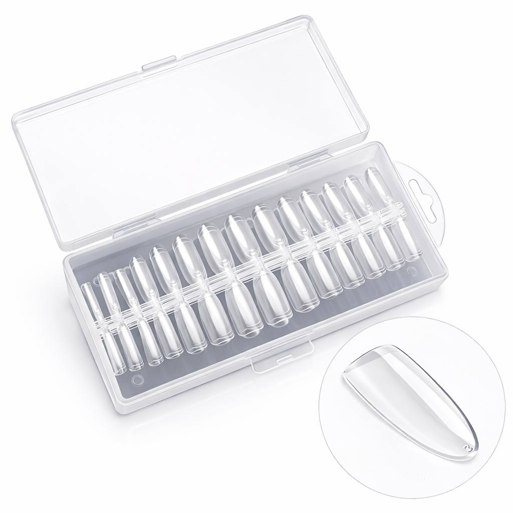 Capsules Américaines Ovales 240 pcs - Faux Ongles Naturels - capsules faux ongles Nolivia