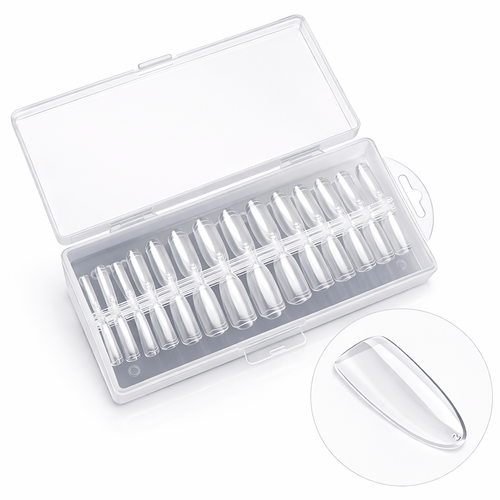 Capsules Américaines Ovales 240 pcs - Faux Ongles Naturels - capsules faux ongles Nolivia