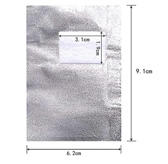 Lot de papillotes aluminium pour la dépose du semi-permanent