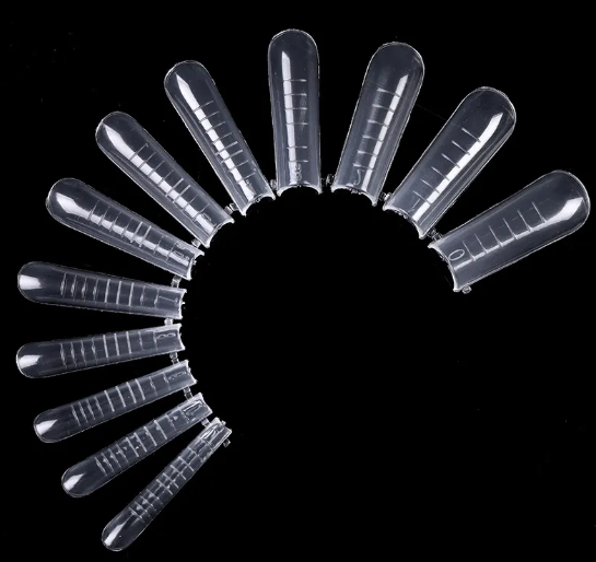 Douze moules pop it carrés transparents avec repères de longueur moulés