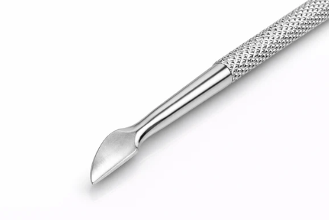 Repousse-Cuticules Inox Double Embout - vue 3 - outil manucure cuticules Nolivia