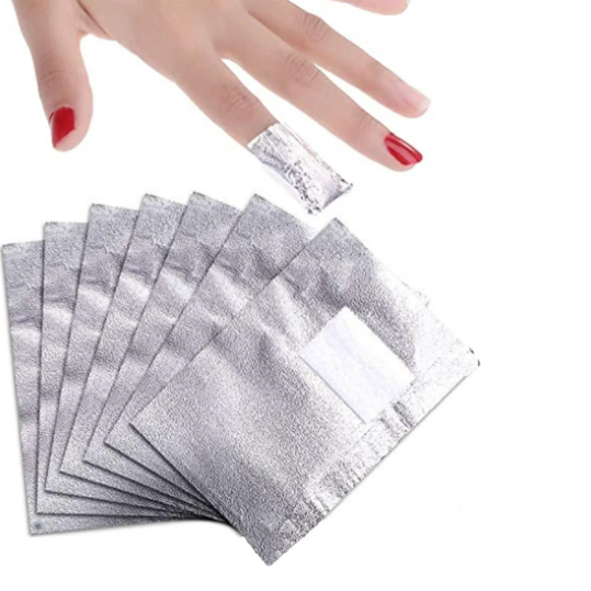 Papillotes de dépose pour retirer le vernis semi-permanent