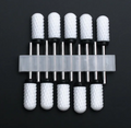 Set de 10 embouts céramique à tête ronde et anneau noir, grain extra gros