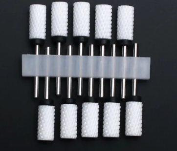 Set de 10 embouts céramique à tête carrée et anneau noir, grain extra gros