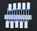 Set de 10 embouts céramique à tête carrée et anneau bleu, grain moyen